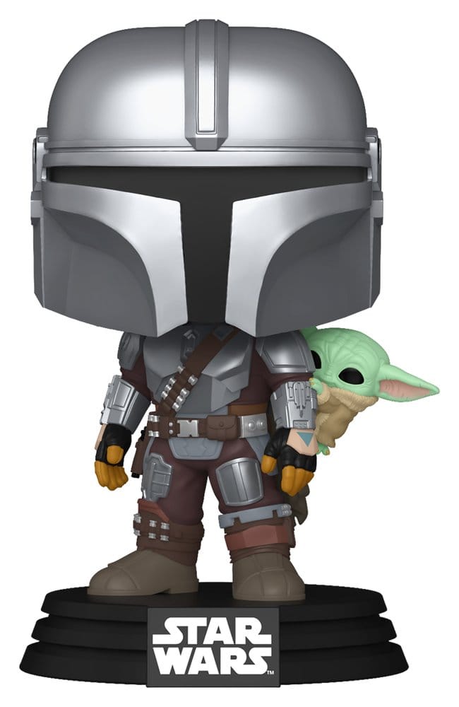 Star Wars: The Mandalorian and Grogu POP! Vinyl Bobblehead Figure The Mandalorian with Grogu 9 cm