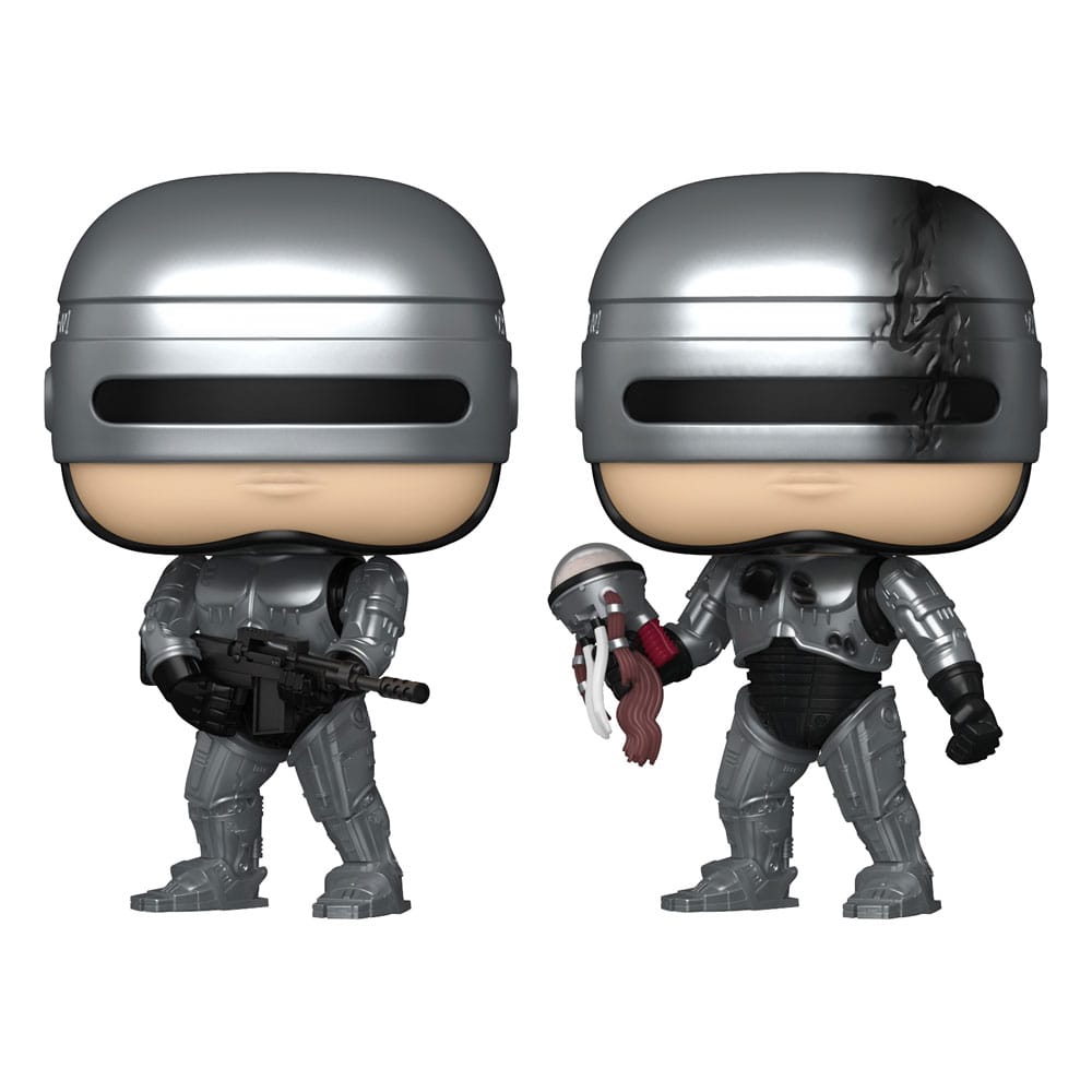 Robocop POP! Movies Vinyl Figures Robocop (Metallic) with Chase 9 cm Assortment (6)