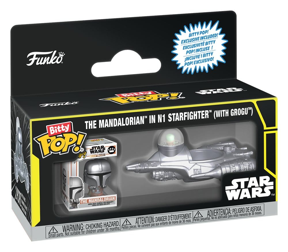 Star Wars Bitty POP! Ride Vinyl Figure N1 w/Mando 2,5 cm