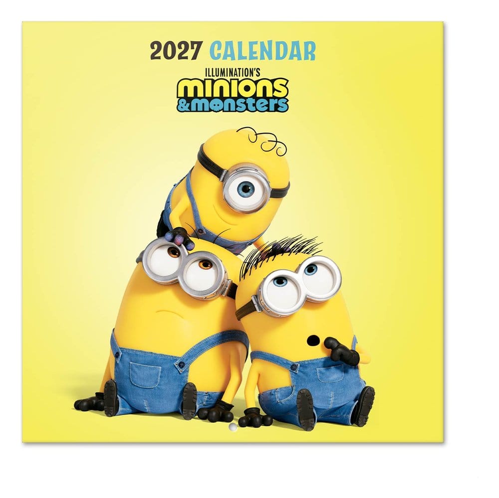 Minions Wall Calendar 2027 30 x 30 cm