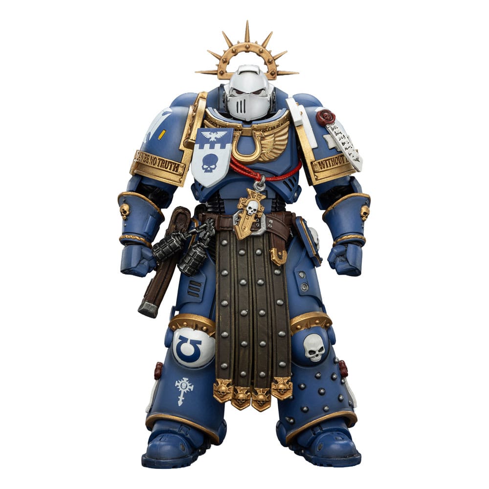 Warhammer 40,000 Action Figure Ultramarines Torvald with Power Sword, Stormshield and Bolt Pistol 13 cm