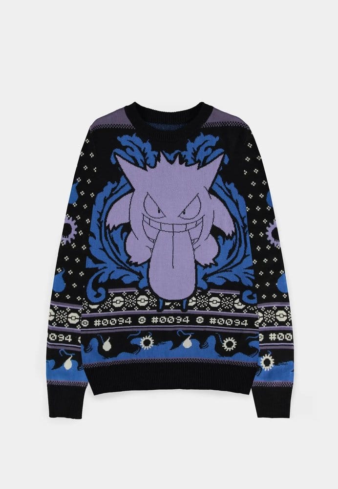 Pokémon Christmas Sweater Gengar Size M