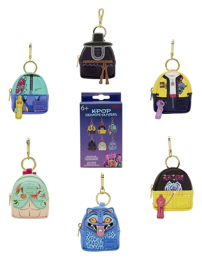KPop Demon Hunters by Loungefly Bag Charm Mystery Box Display (15)