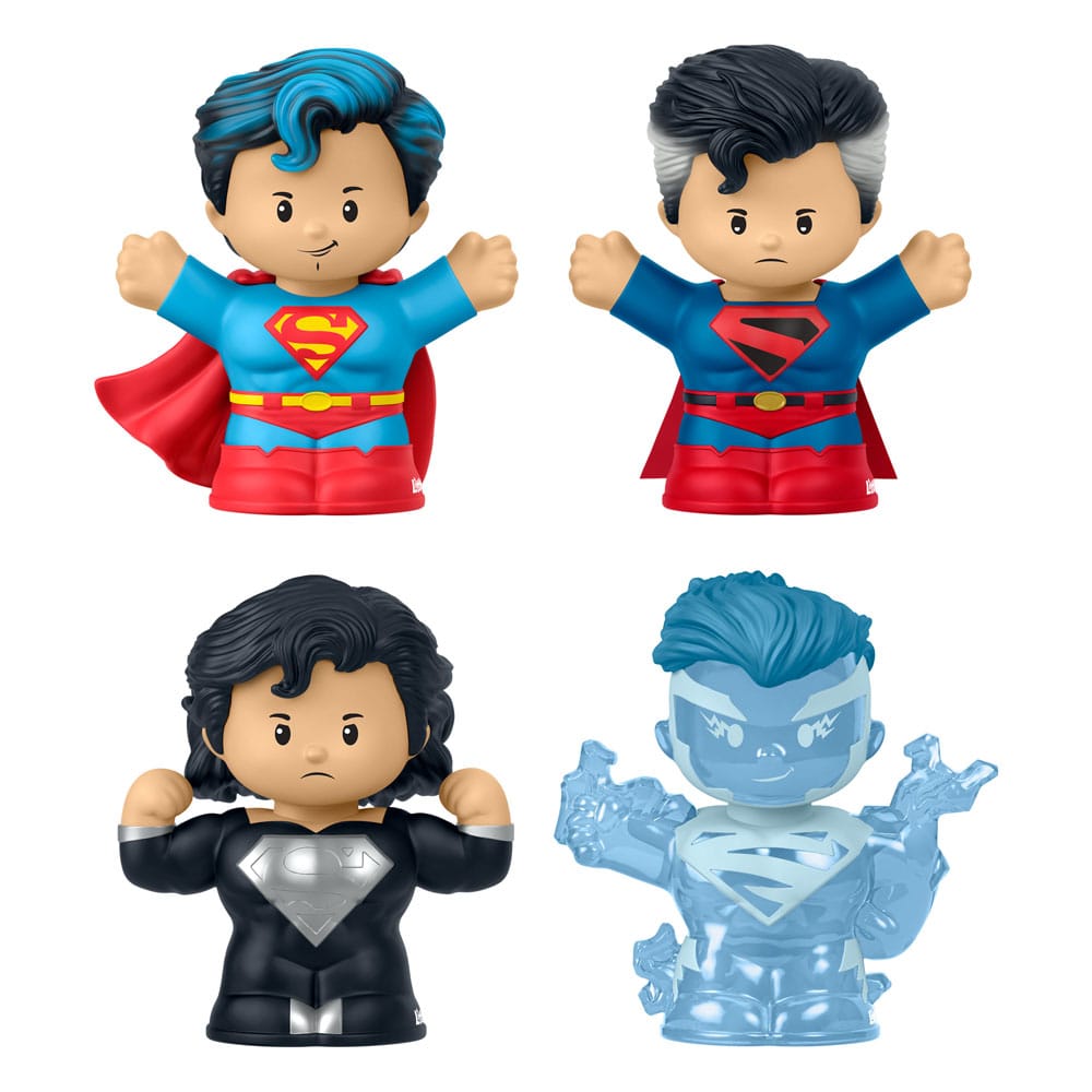 DC Comics Fisher-Price Little People Collector Mini Figures 4-Pack Superman: Through the Ages 7 cm