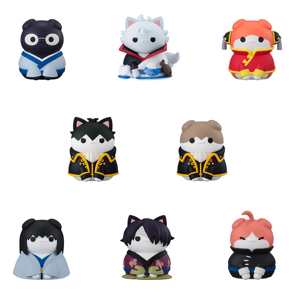 Gintama Mega Cat Project Nyantama Go Meow-Meow Edition! Trading Figures 3 cm Assortment (8)