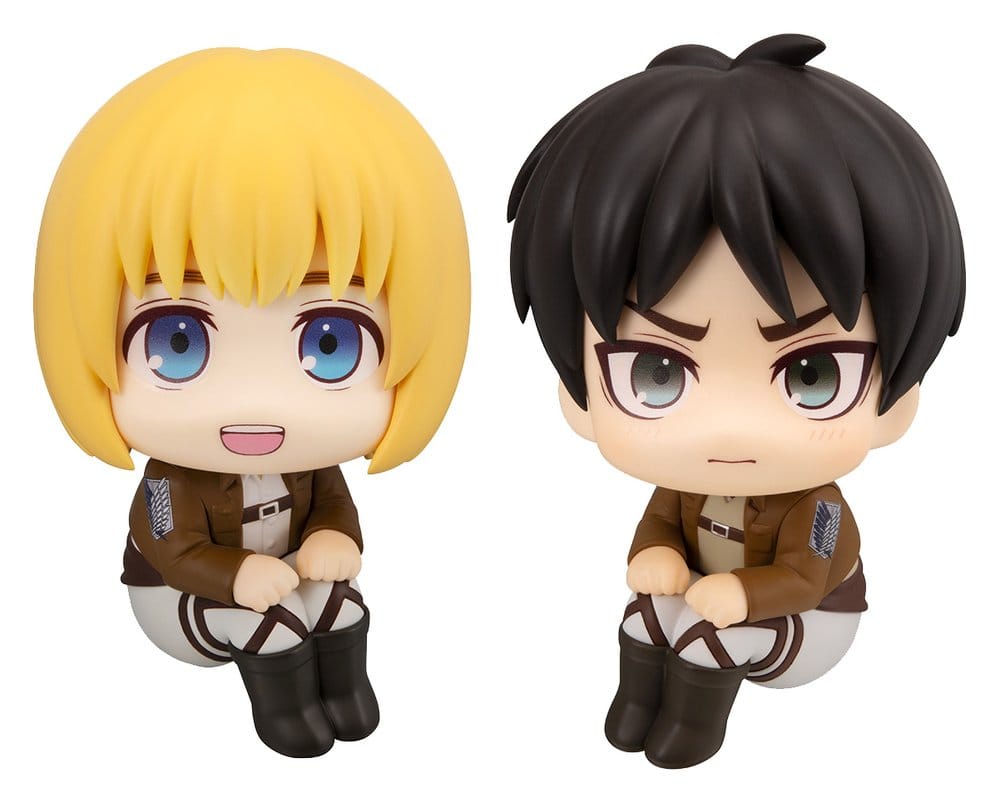 Attack on Titan Lookup PVC Figures 2-Pack Armin Arlert & Eren Yeager Grumpy Ver. 11 cm (with gift)