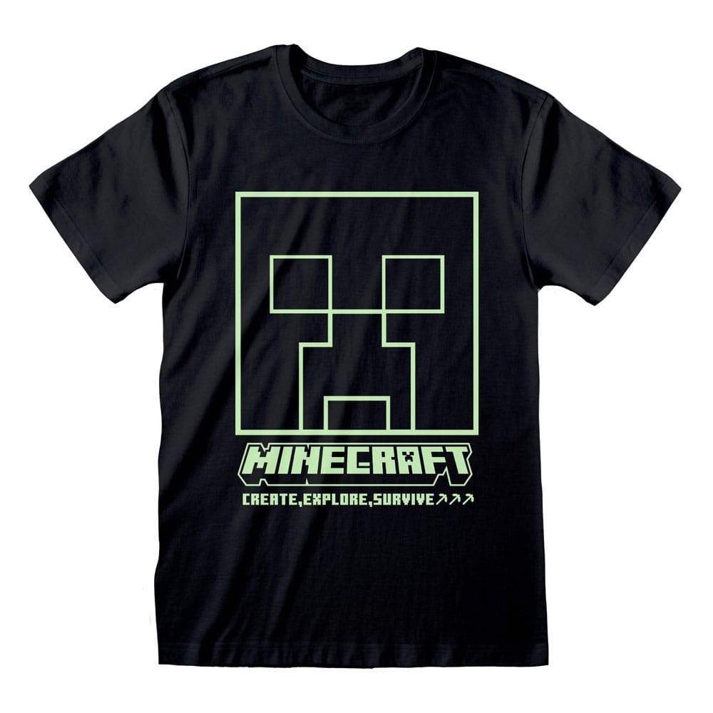 Minecraft T-Shirt Glow in the Dark Size XL