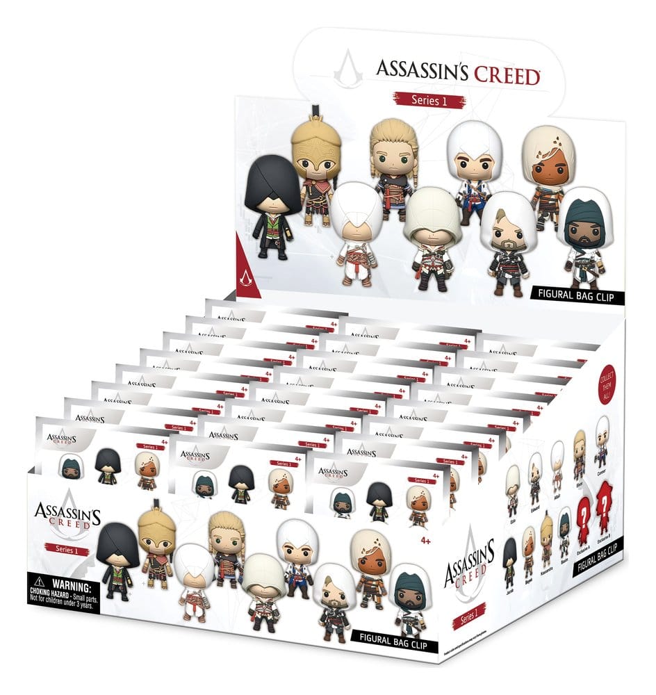 Assassin's Creed 3D Foam Bag Clips Series 1 Display (24)