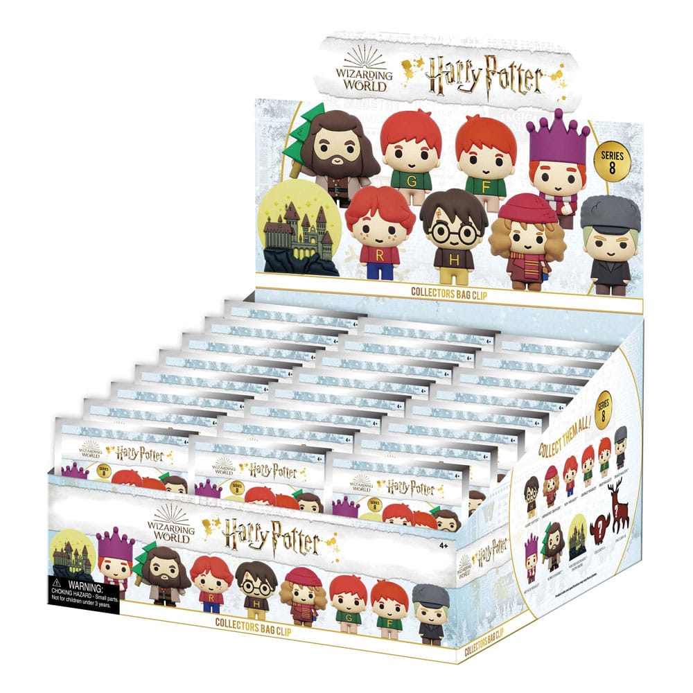 Harry Potter 3D PVC Bag Clips Series 8 Display (24)