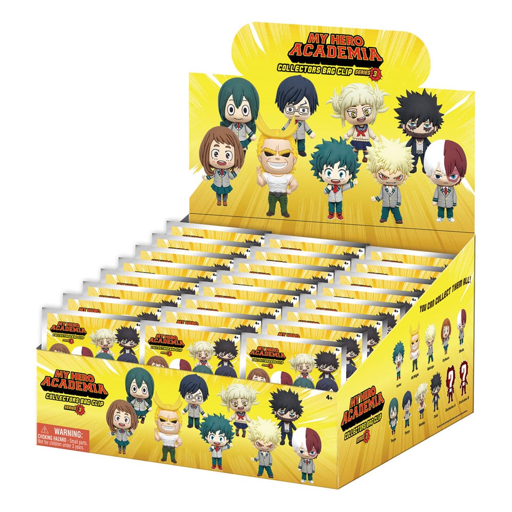 My Hero Academia 3D PVC Bag Clips Series 3 Display (24)