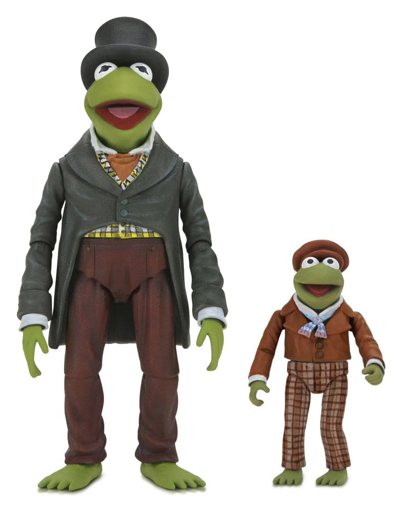 The Muppet Christmas Carol Ultimate Action Figures 2-Pack Kermit as Bob Cratchit & Robin as Tiny Tim 18 cm