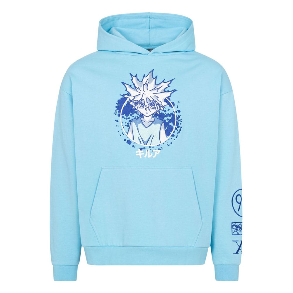 Hunter x Hunter Hooded Sweater Graphic Blue Size L