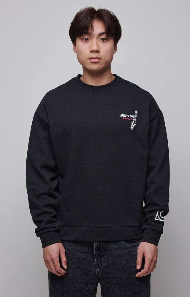 Naruto Shippuden Sweatshirt Graphic Black Size M
