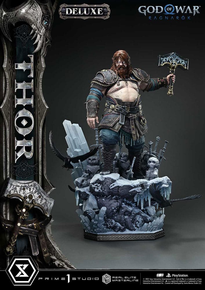 God of War: Ragnarök Real Elite Masterline Series Statue 1/3 Thor Deluxe Version 105 cm