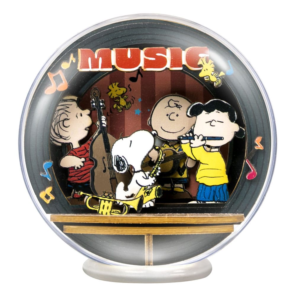 Peanuts Puremind Model Kit Globe Wooden Theater Globe Night of Music