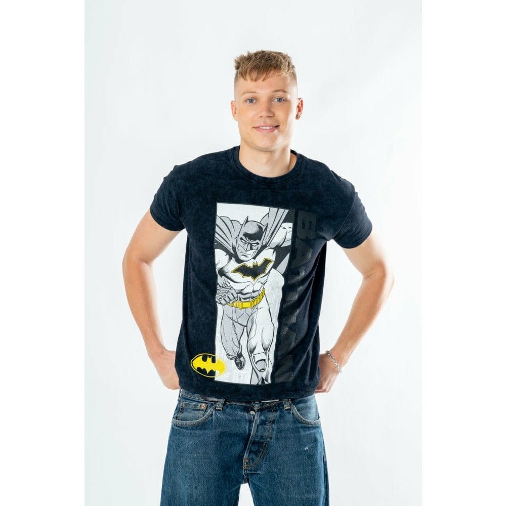 Batman T-Shirt Comic Acid Wash Size M