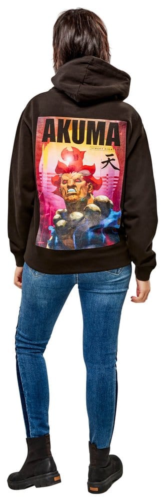 Street Fighter Hooded Sweater Akuma Reverse Size M