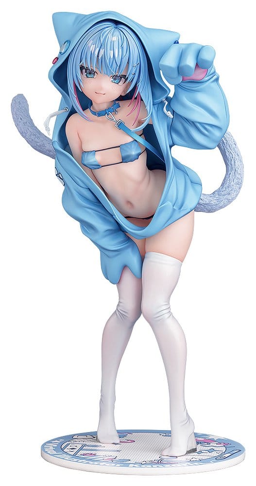 Virtual illustrator Kanzarin PVC Figure 1/6 kanzarin-chan: Cat-Eared Hoodie Ver. 26 cm