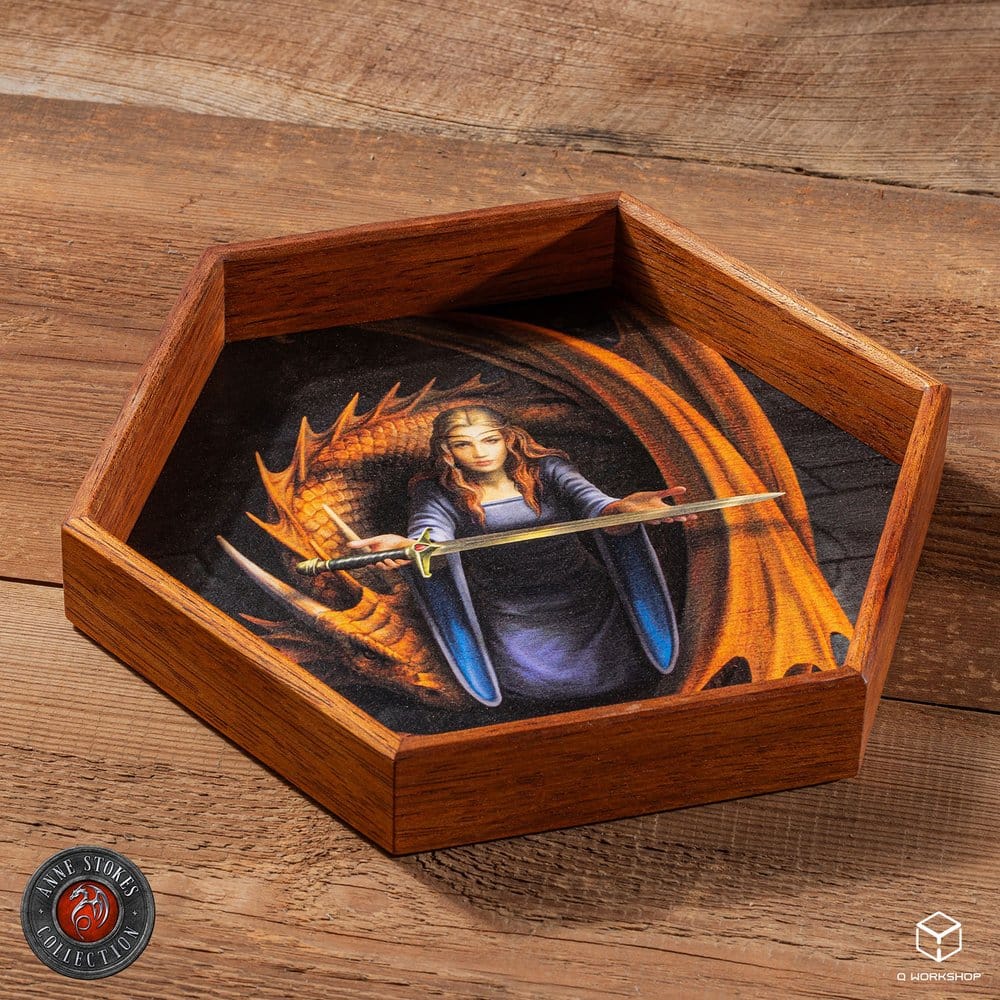 Anne Stokes Dice Tray Night Forest 20 cm