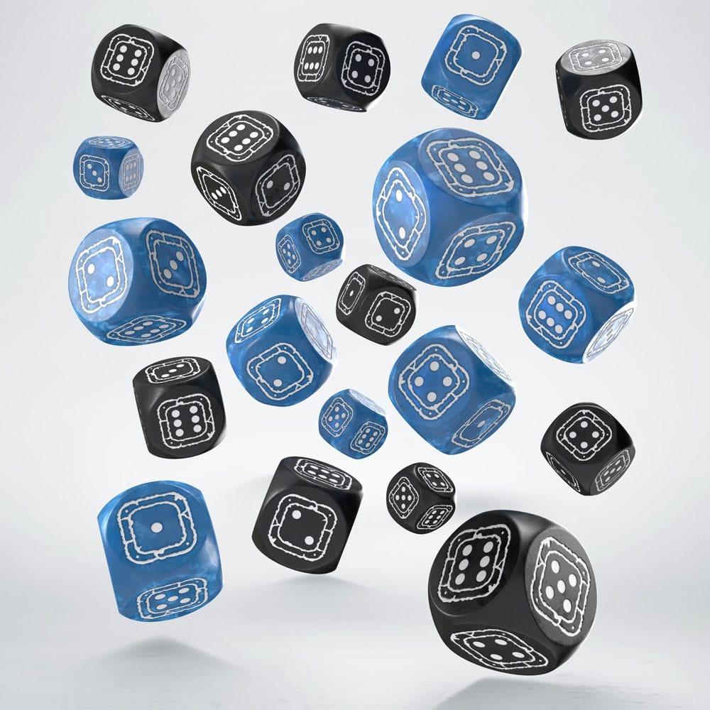 Fortress Compact D6 Dice Set Black&Blue (20)