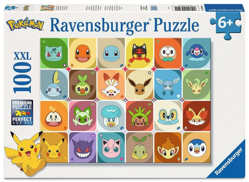 Pokémon Children's Jigsaw Puzzle Pokémon Faces (100 Pieces XXL)
