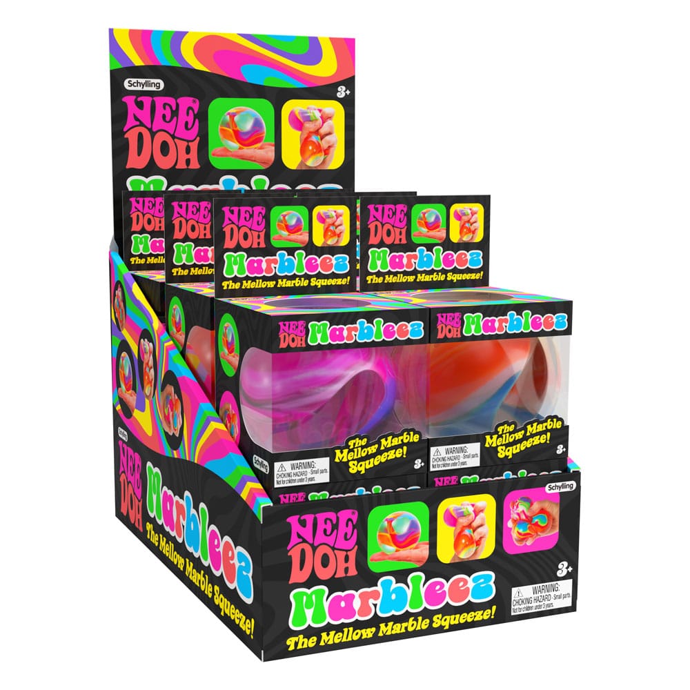 NeeDoh Squeeze Figures Marbleez Ball 7 cm Display (12)
