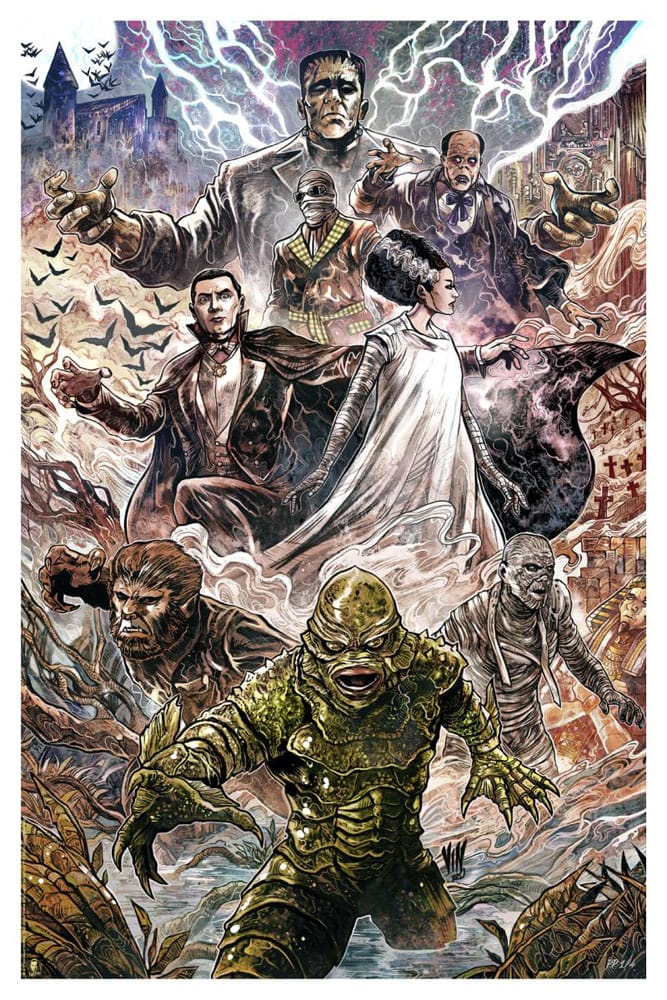 Universal Monsters Art Print Universal Monsters by Vincenzo Riccardi 61 x 41 cm - unframed