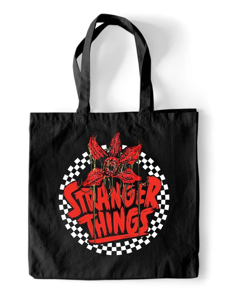 Stranger Things Tote Bag Checkered Circle