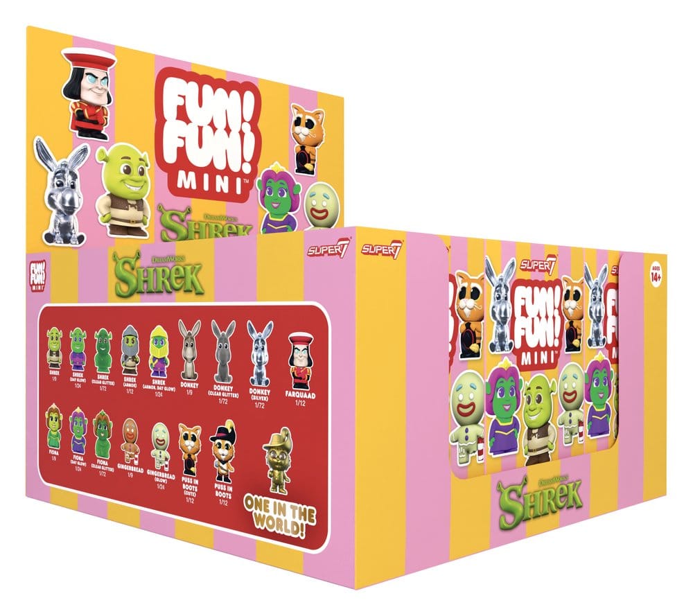 Shrek Fun! Fun! Mini Figures Wave 01 Blind Box Display (9)