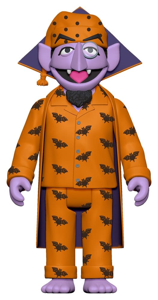 Sesame Street ReAction Action Figure Wave 06 Count Von Count (PJs) 10 cm