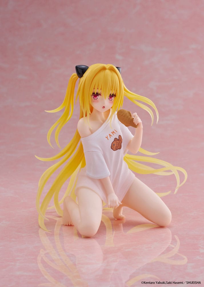 To Love-Ru Darkness PVC Statue Desktop Cute Figure Golden Darkness Roomwear Ver. 13 cm