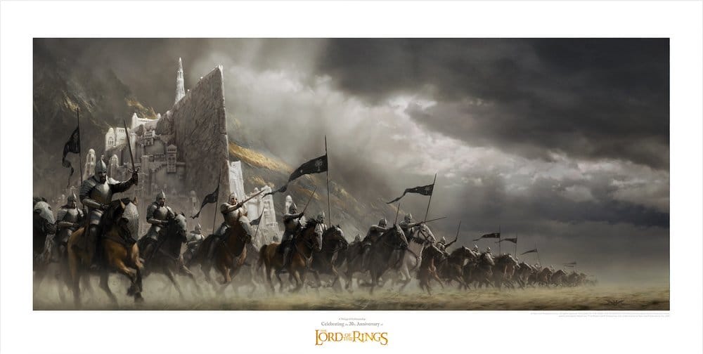 Lord of the Rings Art Print Faramir's Charge 59 x 30 cm