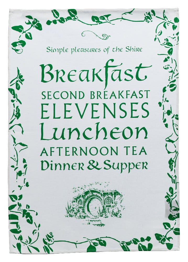Lord of the Rings Tea Towel Simple Pleasures of the Shire 72 cm