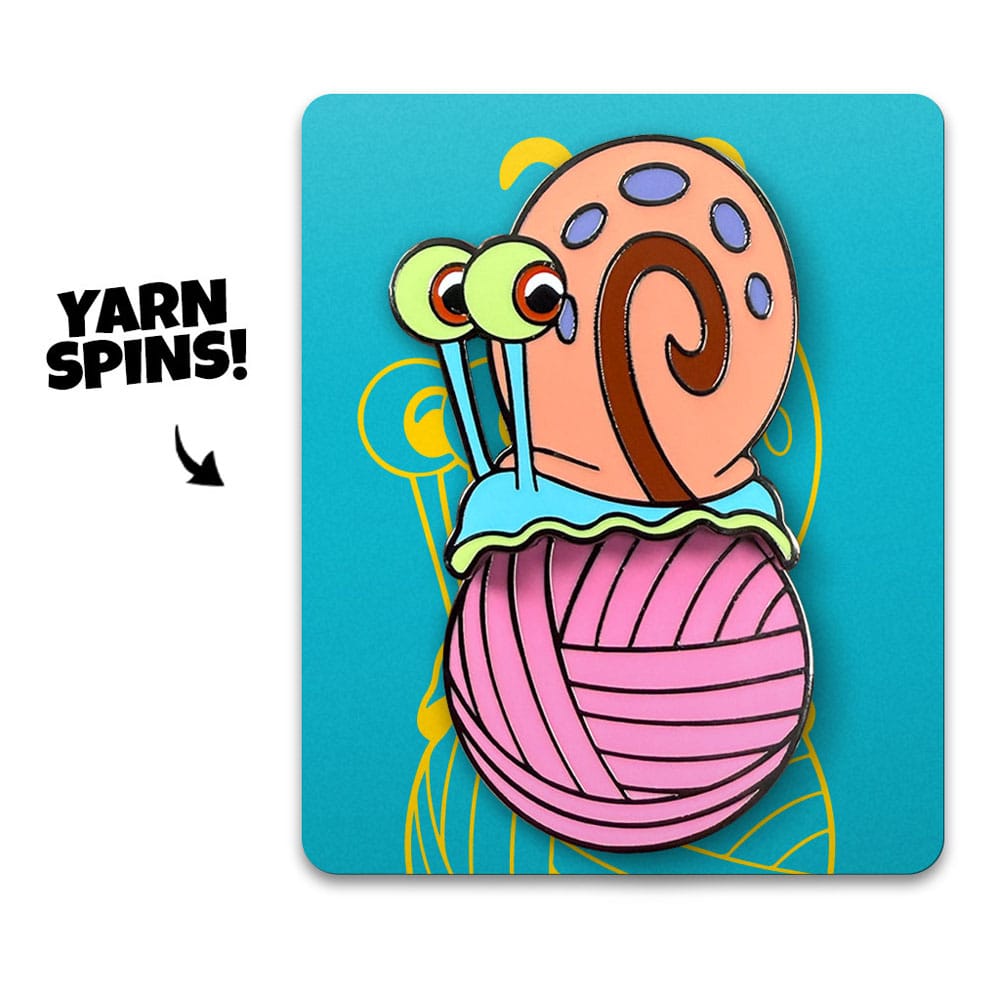 SpongeBob SquarePants Pin Badge Gary Yarn Spinning 5 cm