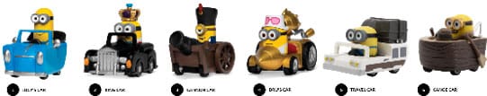 Minions Zoom Hero Pullback Vehicles with Figures Blind Box Assortment (12)