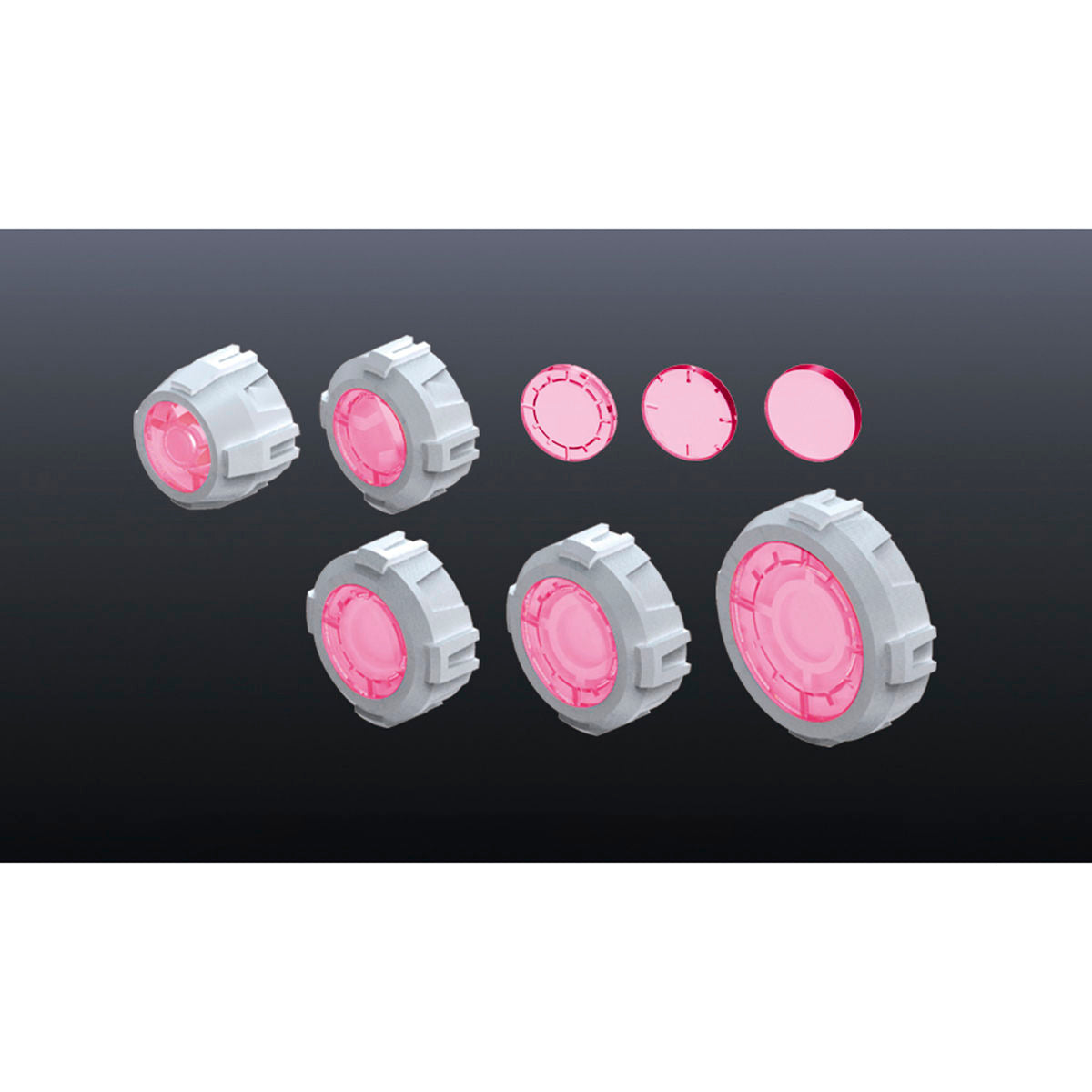 Builders Parts HD-17 Non-Scale MS Sight Lens 01 (Pink)