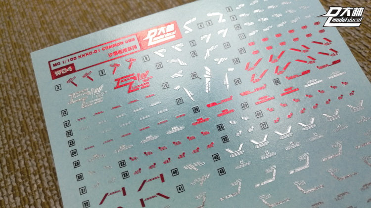 D.L Model Decal - W04 - MG XXXG-01SR Gundam Sandrock EW 1/100 Metallic