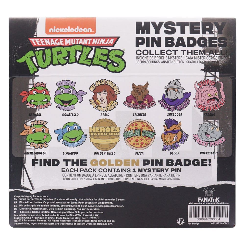 Teenage Mutant Ninja Turtles World Pin Badge Display (12)