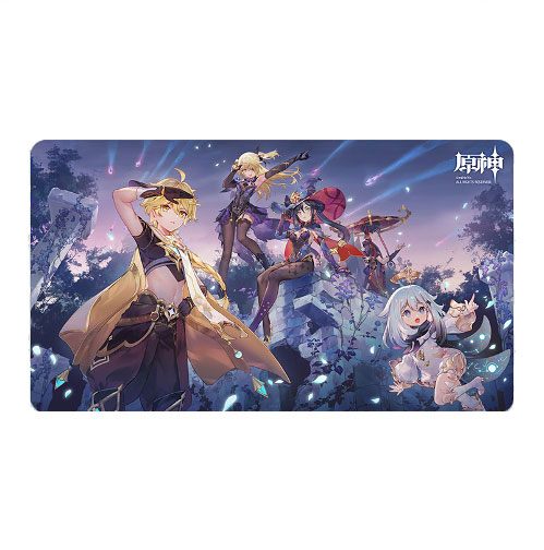 Genshin Impact Unreconciled Stars Mousepad Aether, Fischl, Mona, Paimon & Scaramouche 70 x 40 cm