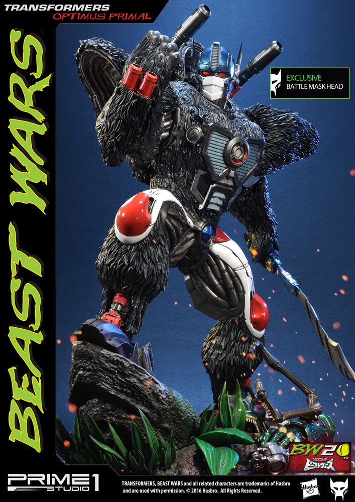 Transformers Beast Wars 1/3 Statues Optimus Primal & Optimus Primal Exclusive 63 cm Assortment (3)