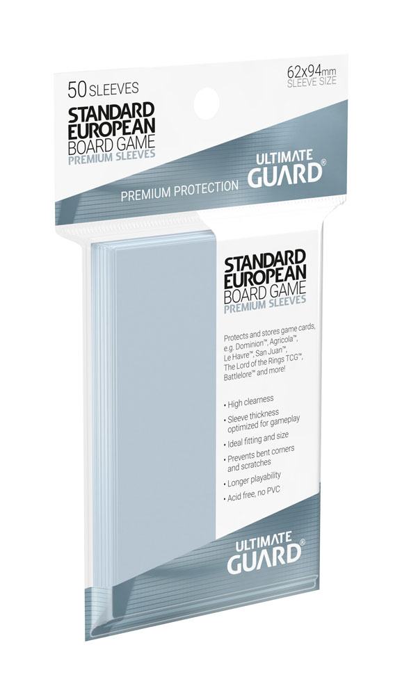 Ultimate Guard Premium Soft Sleeves for Board Game Cards Standard European (50)