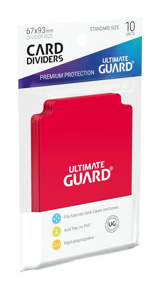 Ultimate Guard Card Dividers Standard Size Red (10)