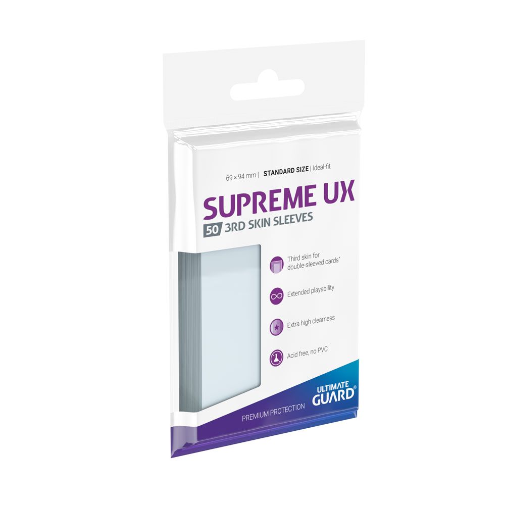 Ultimate Guard Supreme UX 3rd Skin Sleeves Standard Size Transparent (50)