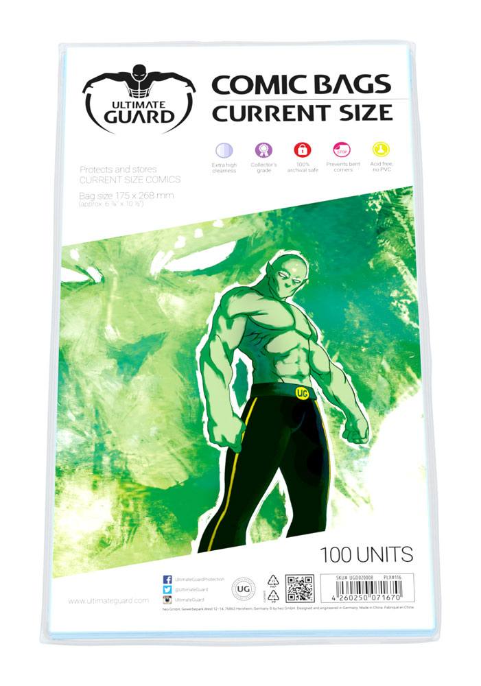 Ultimate Guard Comic Bags Current Size (100)