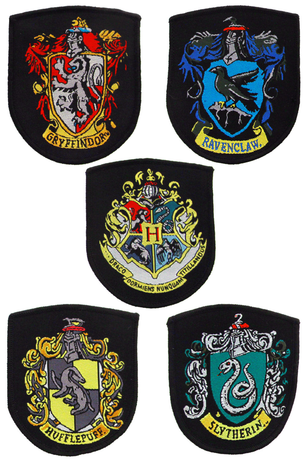 Harry Potter Patches 5-Pack House Crests