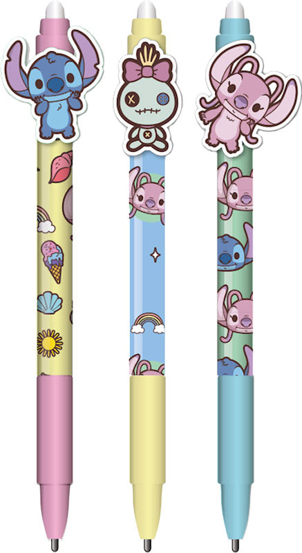 STITCH & ANGEL - Head Topper Erasable Gel Pen (Display of 36 pcs)