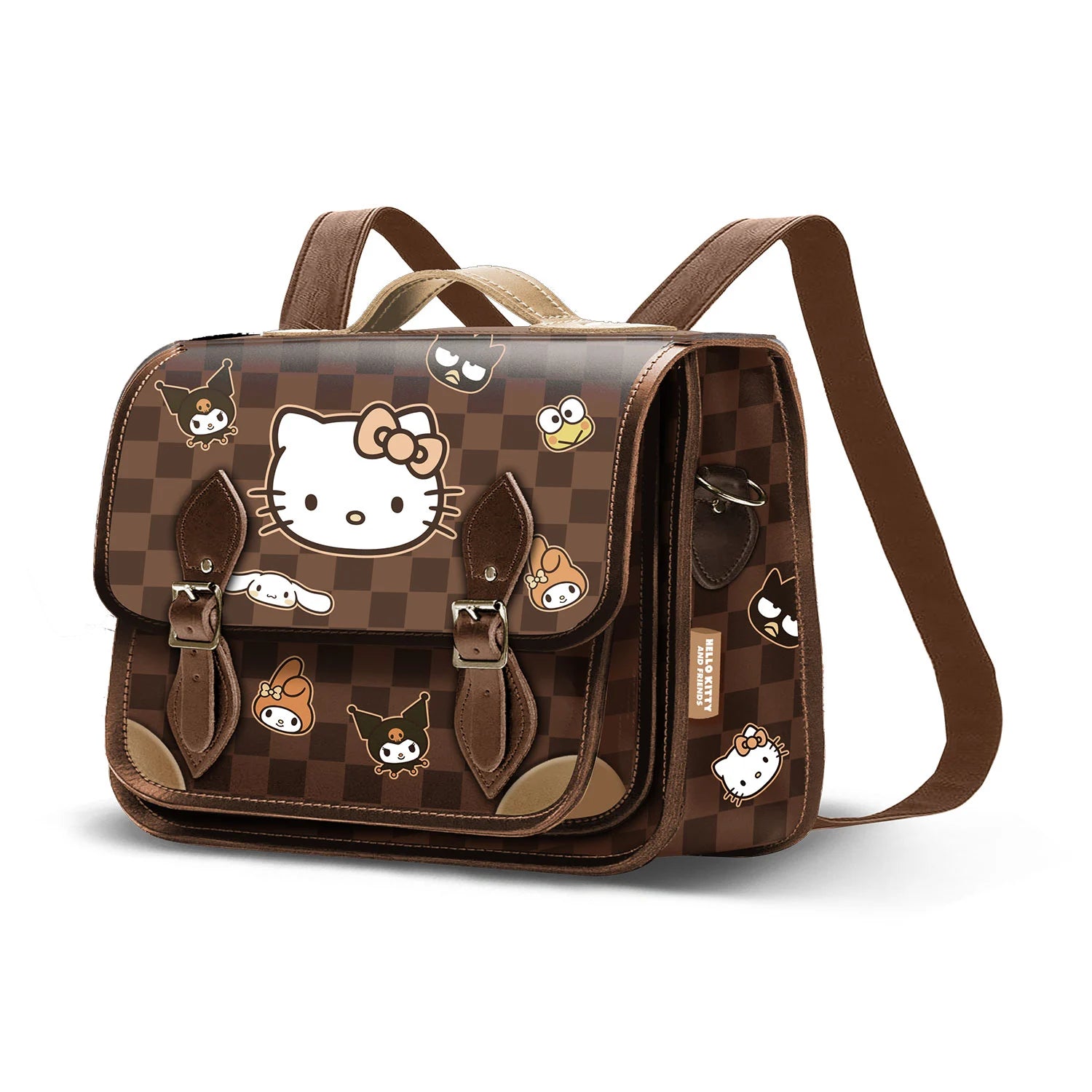HELLO KITTY & Friends - Checkerboard - Convertible Satchel Bag