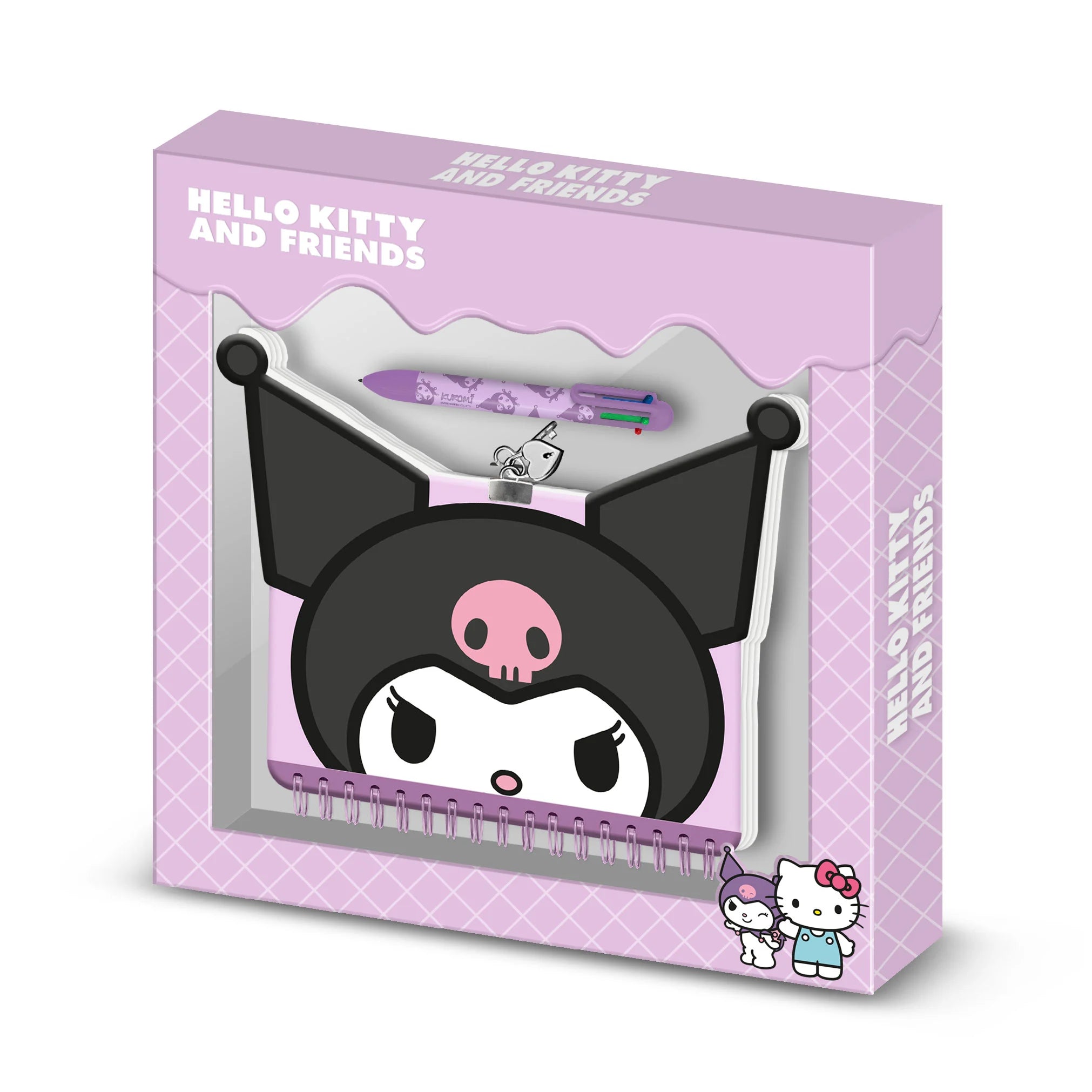KUROMI - Head - Gift Box - Diary + Pen