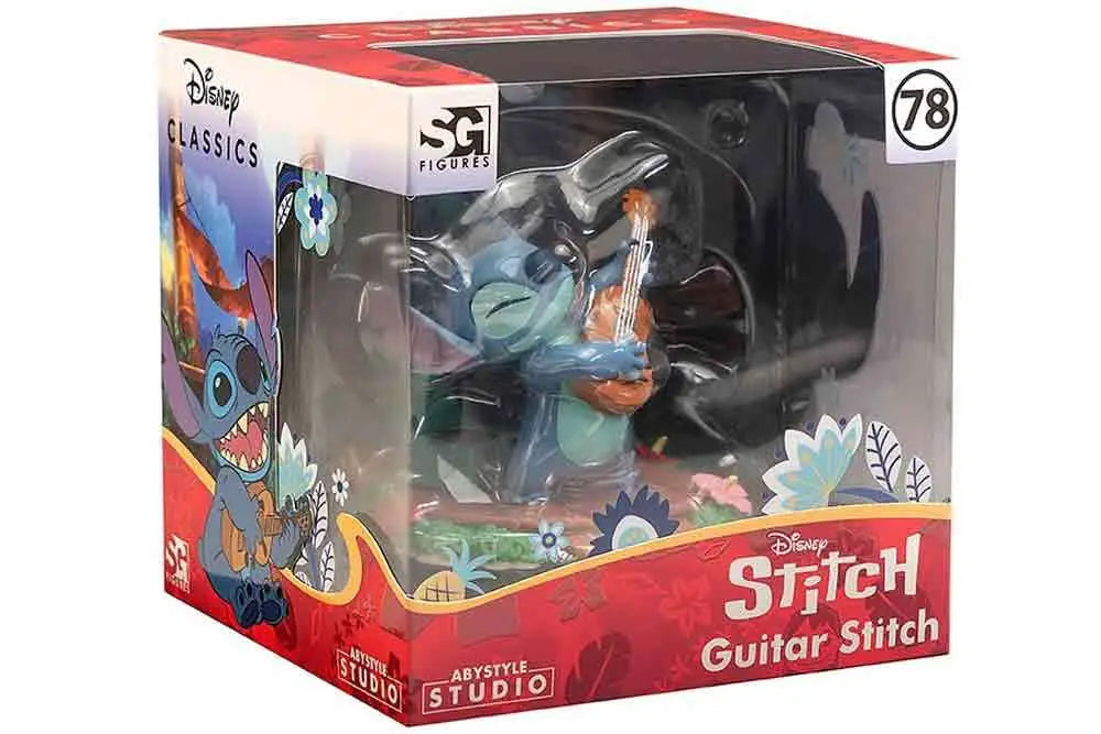 DISNEY LILO & STITCH GUITAR STITCH SUPER FIGURE COLLECTION 1/10 PVC STATUE
