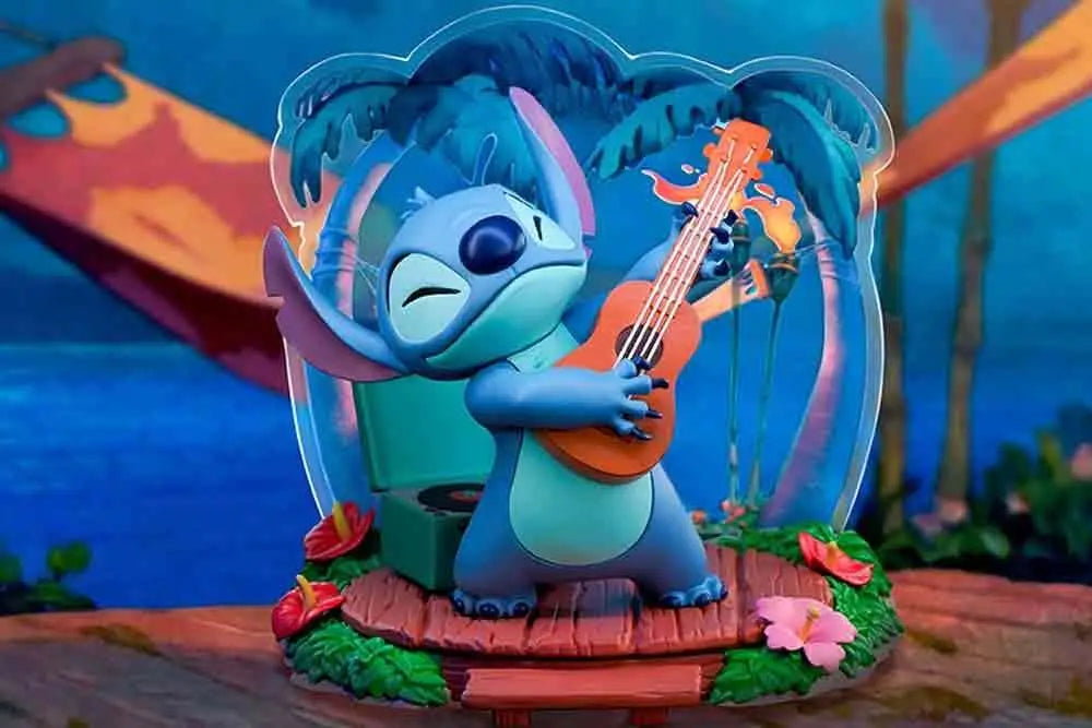 DISNEY LILO & STITCH GUITAR STITCH SUPER FIGURE COLLECTION 1/10 PVC STATUE